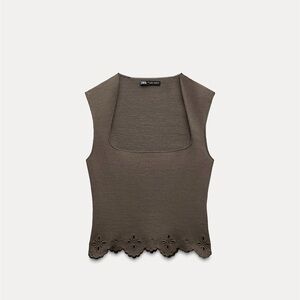 Zara Square Neck Shirt